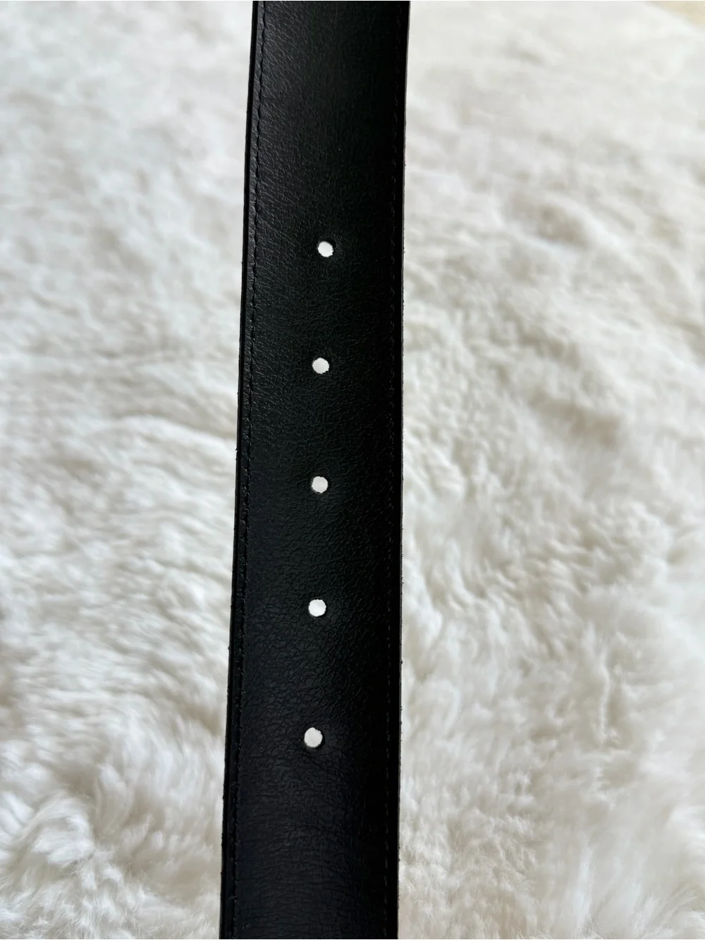 The Limited Black Genuine Leather Chain Belt Gold Hardware Size S Made Italy
